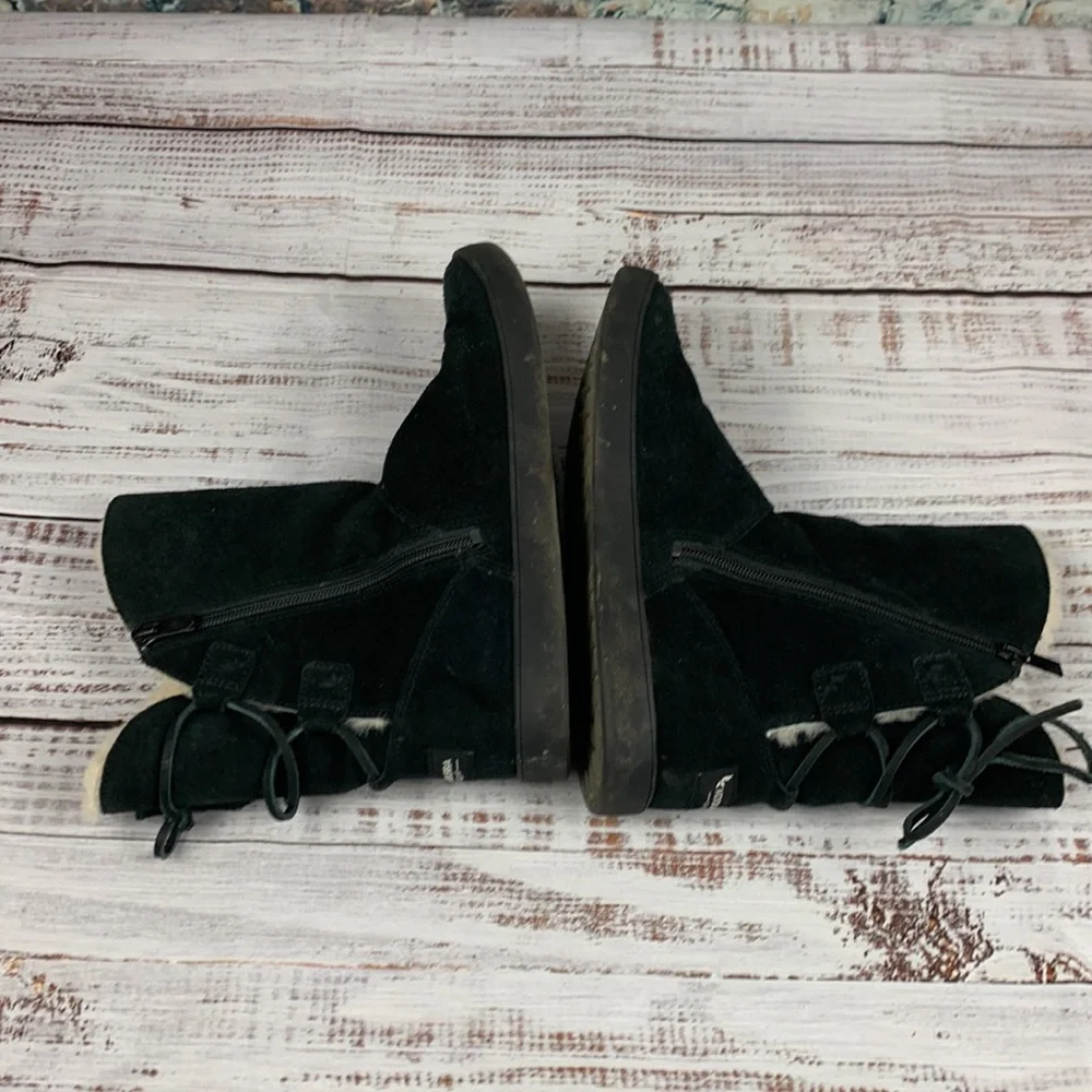 Koolaburra by UGG black boots zip and tie sz 7 - Picture 7 of 10